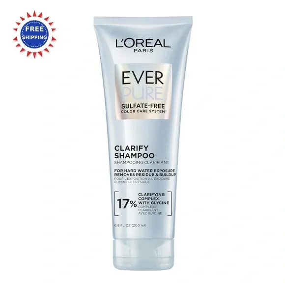 L Oreal Paris Clarify Sulfate Free Shampoo 6.8 Fl Oz LOreal Antioxidants Hard - Picture 6 of 6